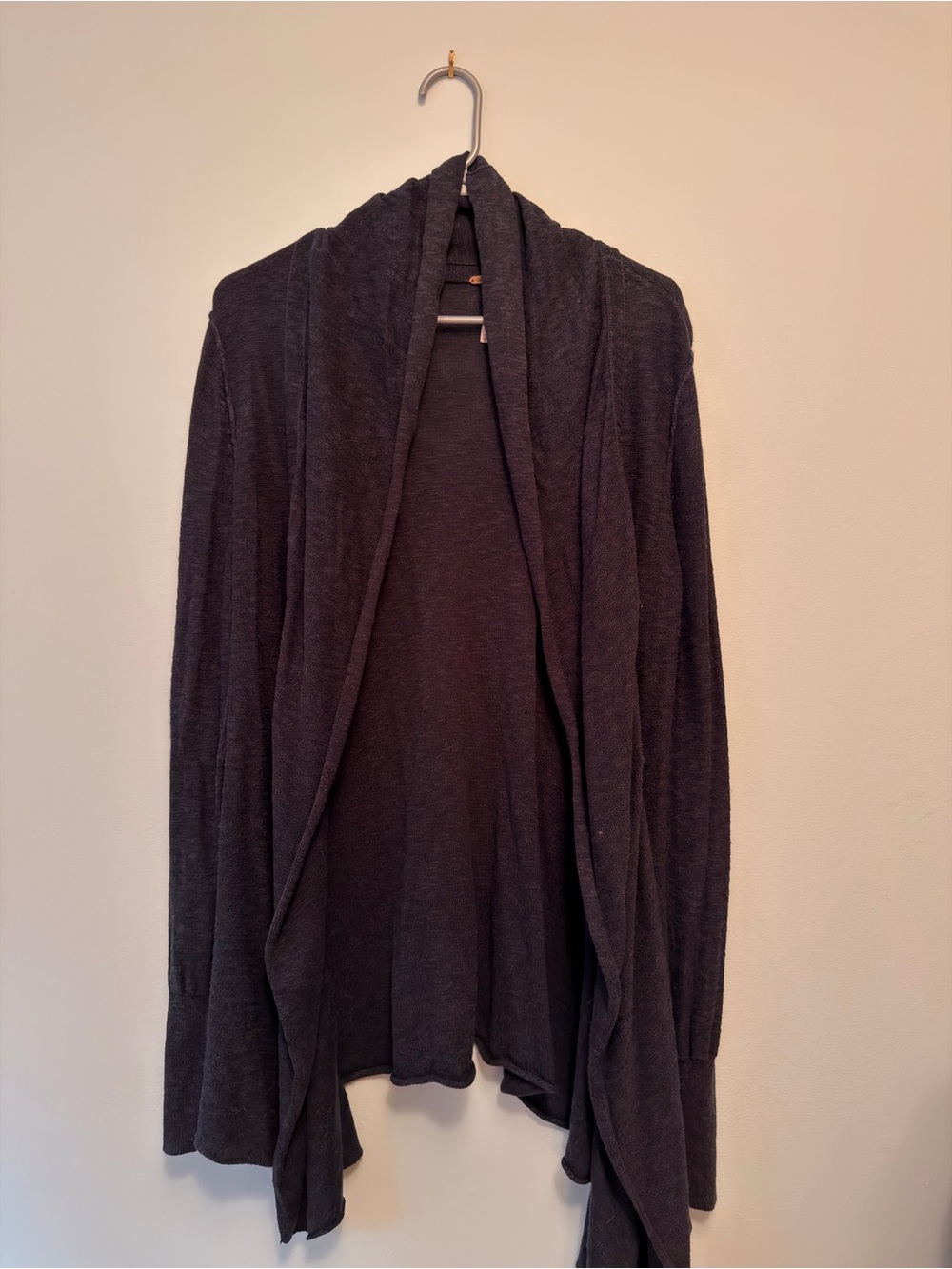Free People Waterfall Cardigan Draped Open Front